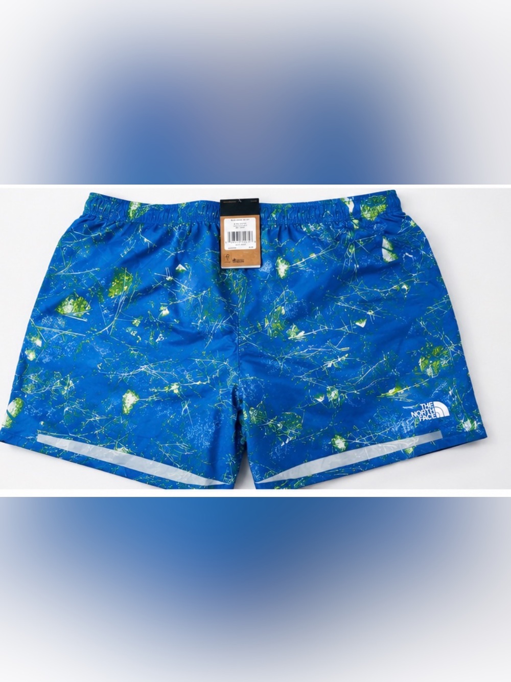 The North Face Men’s XXL Blue Abstract Print Swim Trunks NWT